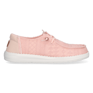 Wendy Crochet Lace Damen Halbschuhe Pale Pink