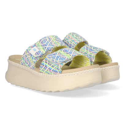 Delray Slide Surf Baja Damen Slipper Blue Multi