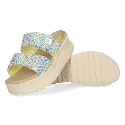 Delray Slide Surf Baja Damen Slipper Blue Multi