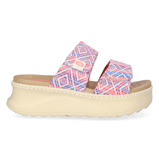 Delray Slide Surf Baja Damen Slipper Blue/Pink Multi