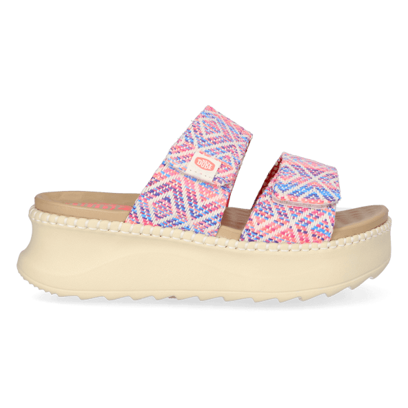 Delray Slide Surf Baja Damen Slipper Blue/Pink Multi