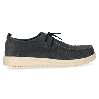 Wally NXT Herren Wildleder-Mokassins Black/Wood Ash