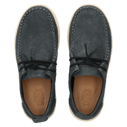 Wally NXT Herren Wildleder-Mokassins Black/Wood Ash