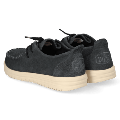 Wally NXT Herren Wildleder-Mokassins Black/Wood Ash