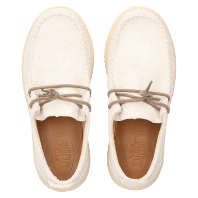 Wally NXT Herren Wildleder-Mokassins Egret/Wood Ash