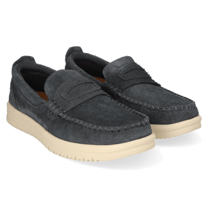 Wally NXT Herren Wildleder-Loafer Black/Wood Ash