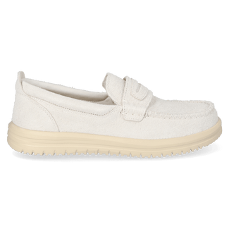 Wally NXT Herren Wildleder-Loafer Egret/Wood Ash