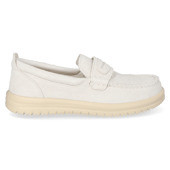 Wally NXT Herren Wildleder-Loafer Egret/Wood Ash