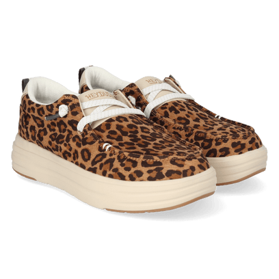 Wendy Nova Classic Damens Sneaker Tan Leopard