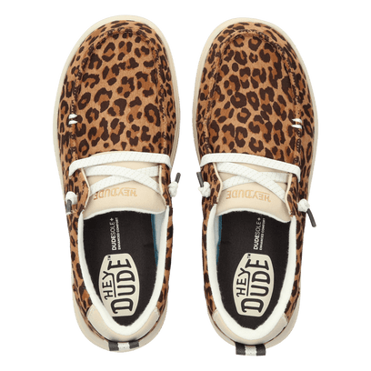 Wendy Nova Classic Damens Sneaker Tan Leopard