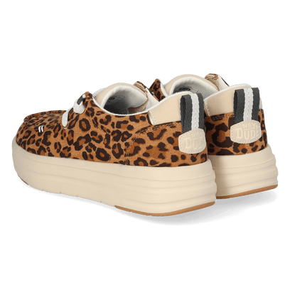 Wendy Nova Classic Damens Sneaker Tan Leopard