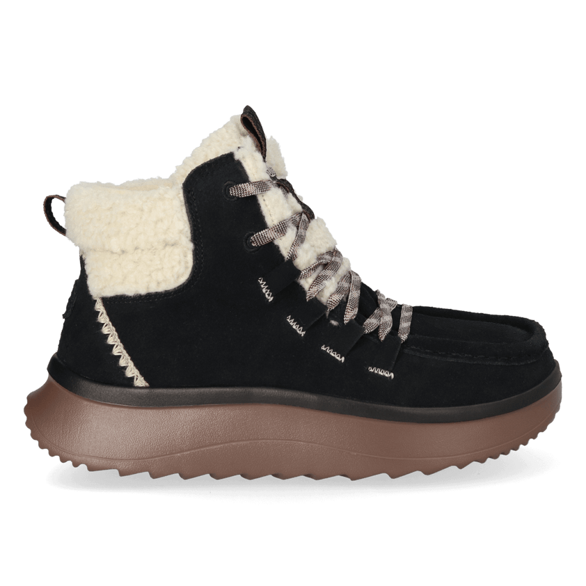 Wendy Peak Apres Suede CozStit Damen Boots Black/Tan