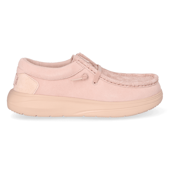 Wendy Comf Suede Lace Print Damen Halbschuhe Rose Dust