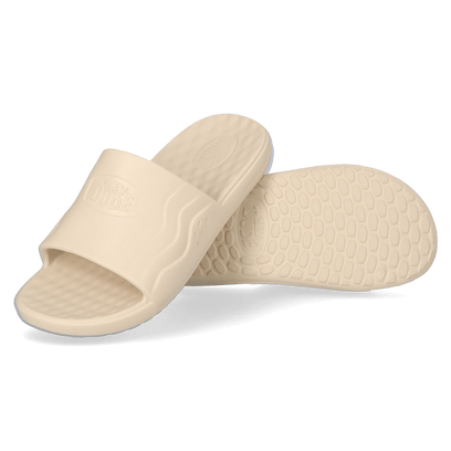 Wave Slide Herren Pantoletten White/Bone