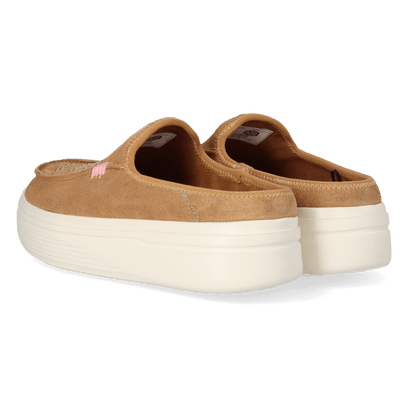 Austin Lift Suede Stud Damen Slip-ons Cognac