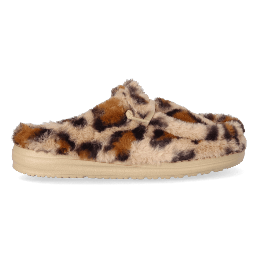 Wendy Slipper Leo Fur Damen Slip-ons Tan/Multi