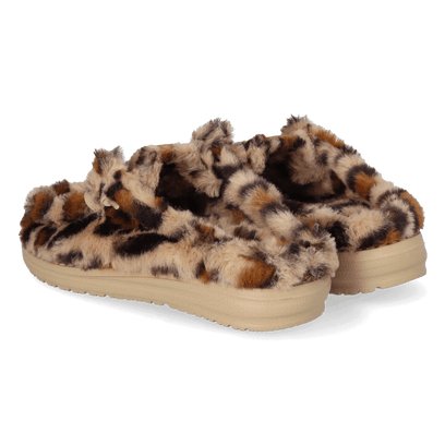 Wendy Slipper Leo Fur Damen Slip-ons Tan/Multi