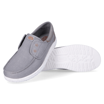 Wally Cru Stretch Canvas Herren Loafer Flannel Grey/Multi