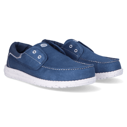 Wally Cru Stretch Canvas Herren Loafer Ensign Blue/Multi