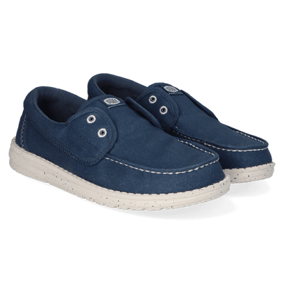 Wendy Cru Stretch Canvas Dames Loafer Ensign Blue