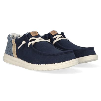 Wally Funk Summer Stitch Herren Halbschuhe Navy Blazer/Multi