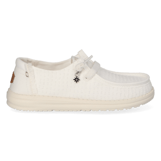 Wendy Frayed Canvas Damen Halbschuhe Snow White