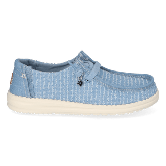 Wendy Frayed Canvas Damen Halbschuhe Faded Denim