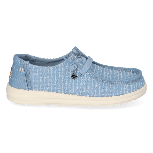 Wendy Frayed Canvas Damen Halbschuhe Faded Denim