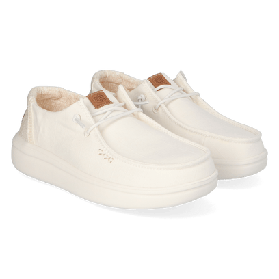 Wendy Rise Chambray Grid Damen Halbschuhe Snow White