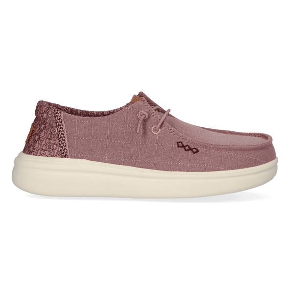 Wendy Rise Chambray Grid Damen Halbschuhe Rose Purple