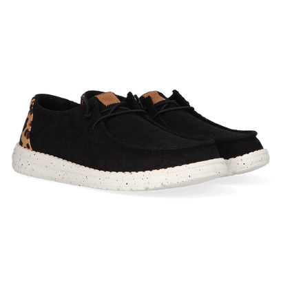 Wendy Wildcat Damen Halbschuhe Black/Leopard