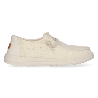 Wendy Sequin Lace Damens Halbschuhe Ivory