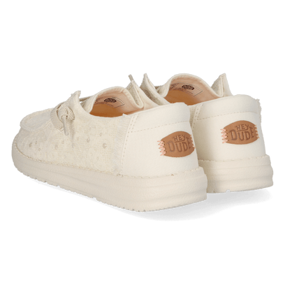 Wendy Sequin Lace Damens Halbschuhe Ivory