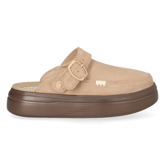 Austin Lift Damen Wildleder-Clogs Sesame/Multi