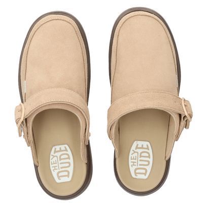 Austin Lift Damen Wildleder-Clogs Sesame/Multi