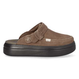 Austin Lift Damen Wildleder-Clogs Chocolate Chip/Multi