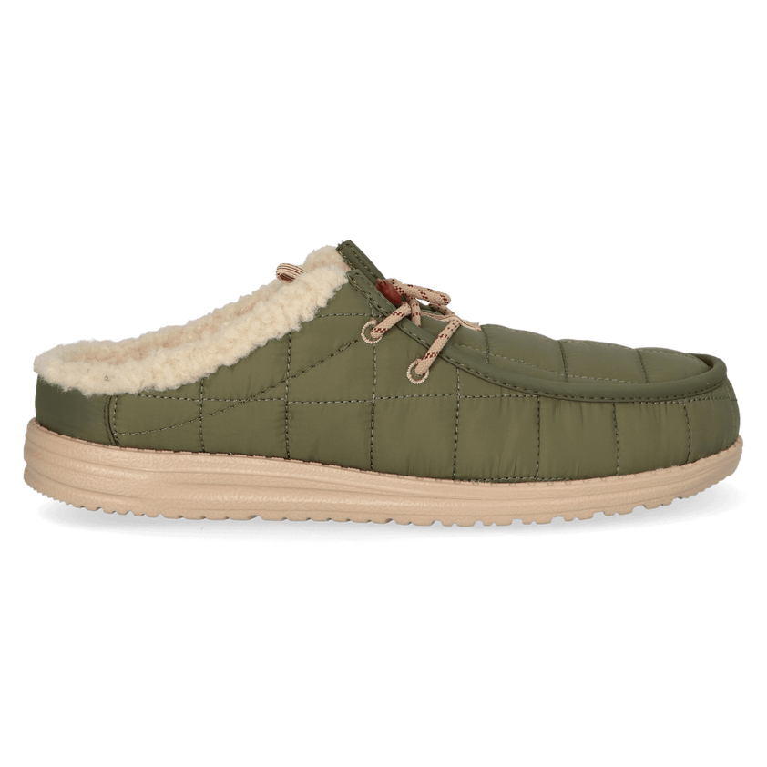 Wally Slip Camp Nylon Herren Slipper Burnt Olive/Sesame