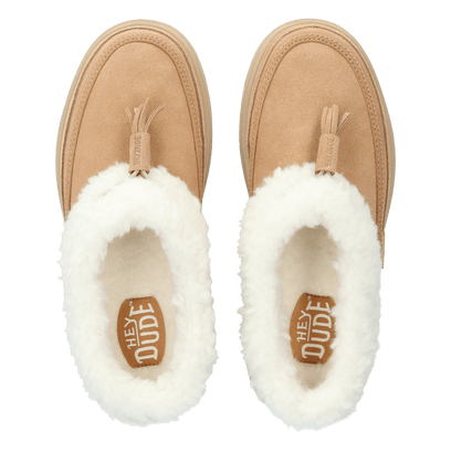 Remi Toastee Lo Tassel Damen Wildleder-Slip-ons Tan