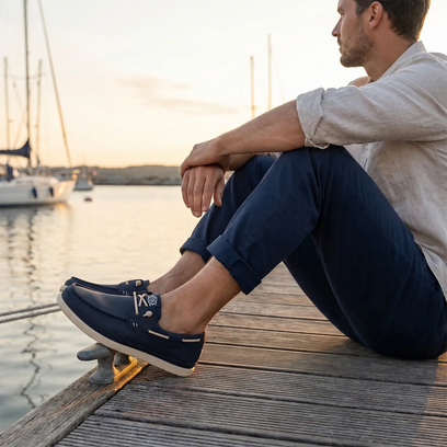 Harbor Lo Classic Herren Loafer Navy Blazer/Boulder Tan