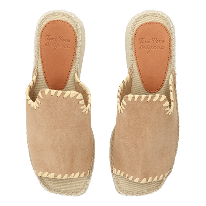 Ilenia-SD Damen Wildleder-Espadrilles Camel