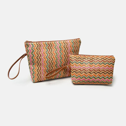 Elba Raffia-Tasche Medium Multi