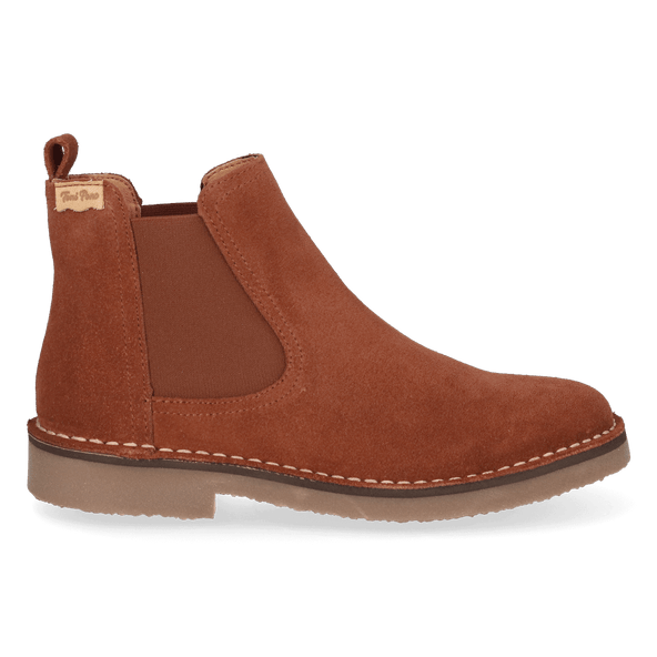 Isa-SY Damen Wildleder Chelsea Boots Moka