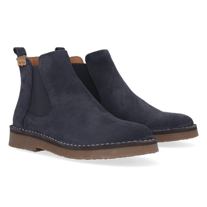 Isa-SY Damen Wildleder Chelsea Boots Ocean