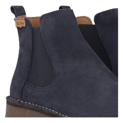 Isa-SY Damen Wildleder Chelsea Boots Ocean