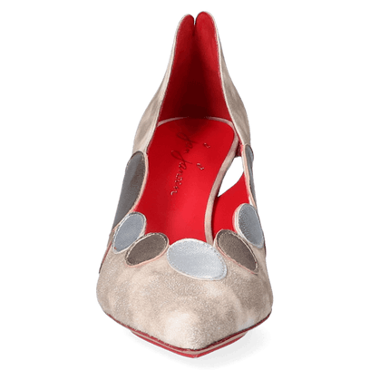 Agapanthus Damen Pumps Champagne Silver
