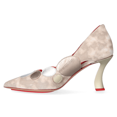 Agapanthus Damen Pumps Champagne Silver