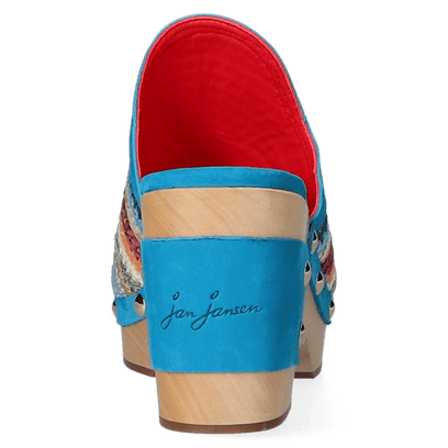 Woodlander Damen Clogs Marrakess Multi/Orange
