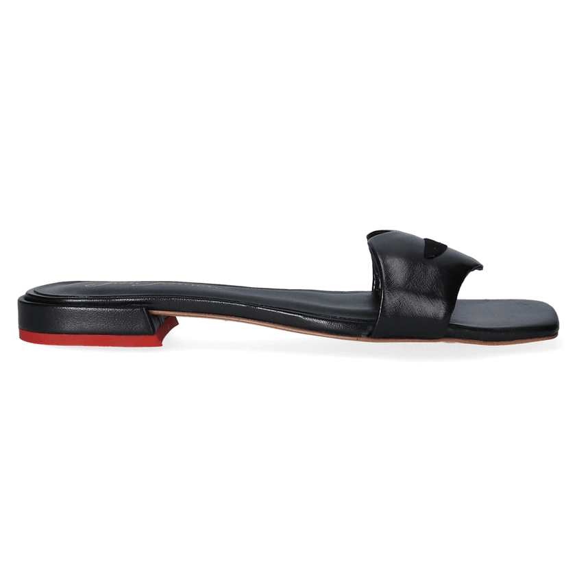 Cupido Damen Pantoletten Sheep Black