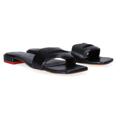 Cupido Damen Pantoletten Sheep Black