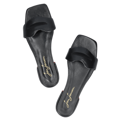 Cupido Damen Pantoletten Sheep Black
